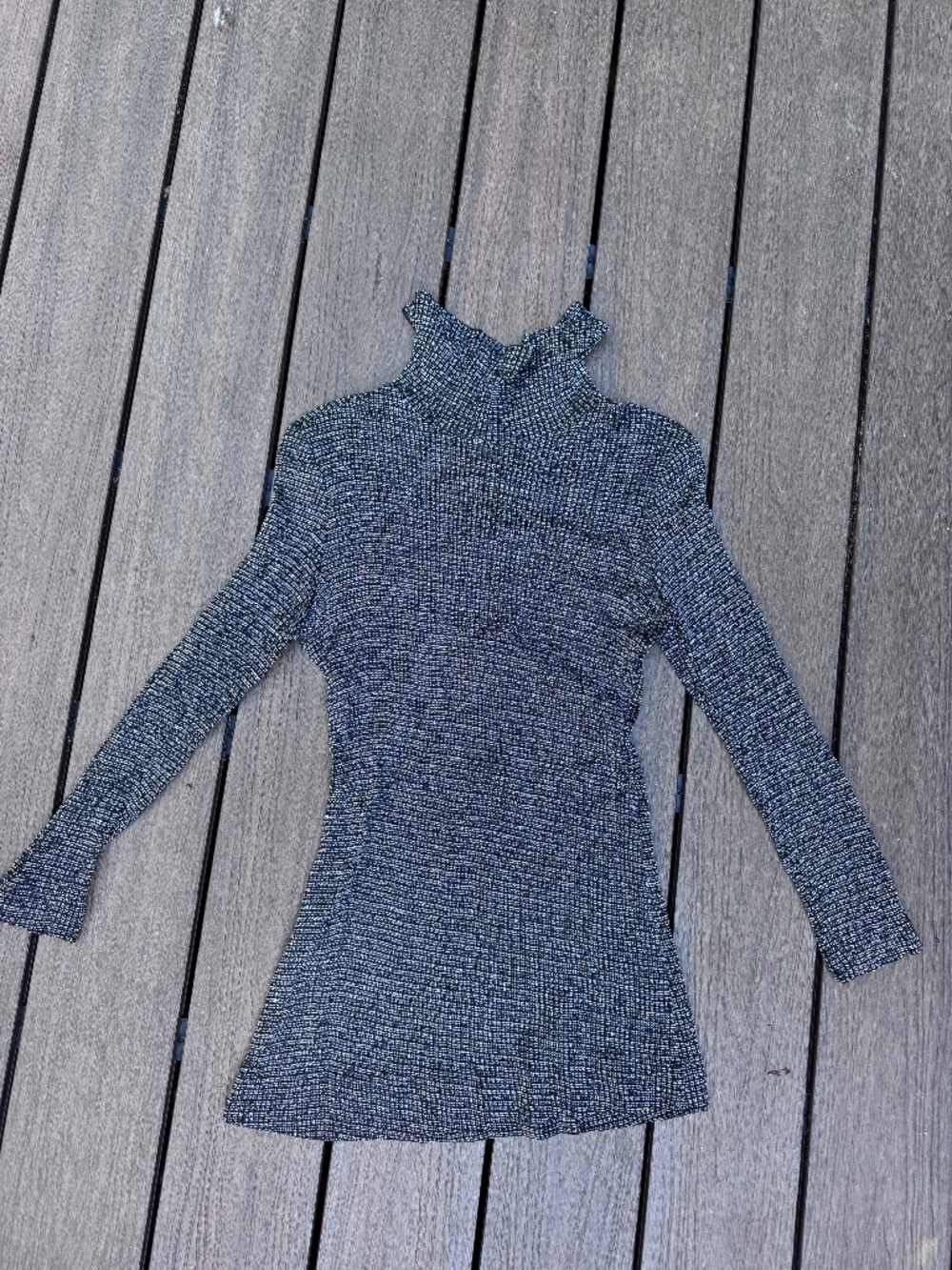 Vintage handmade shimmer black dress
